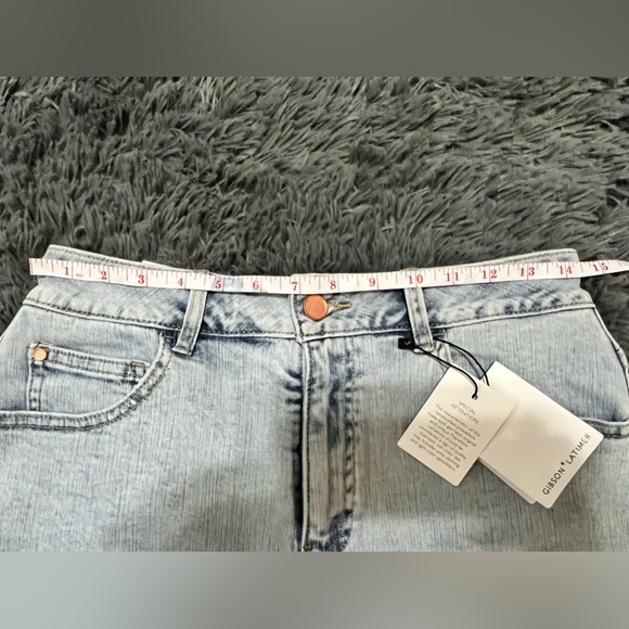 Gibson Latimer Higher Rise Denim Shorts sz 10 NWT - Picture 4 of 7